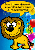 Les v&oelig;ux hilarants du roi des animaux